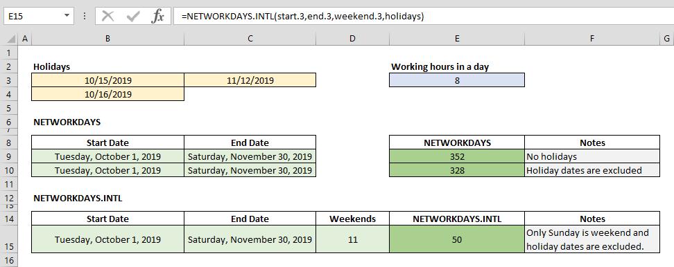 working days calculator