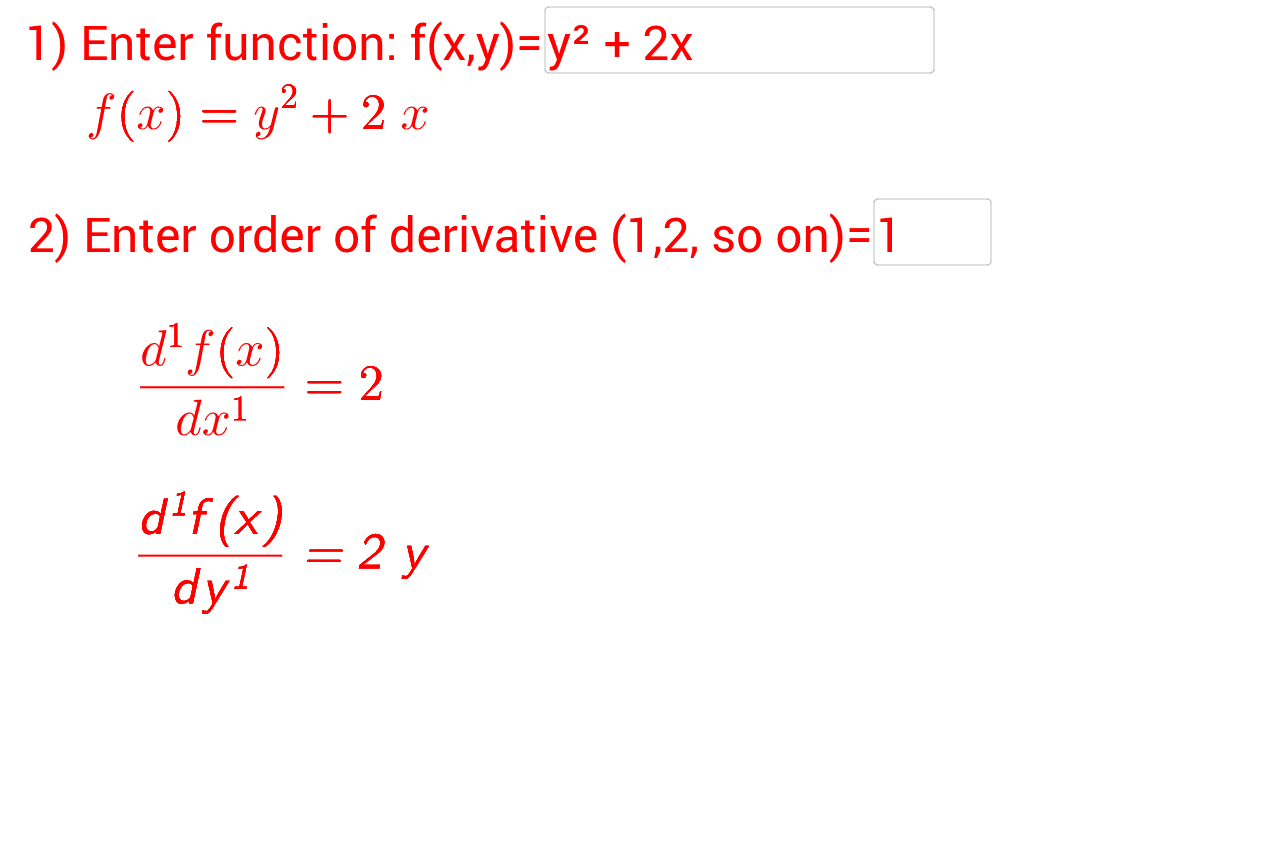partial derivative calc