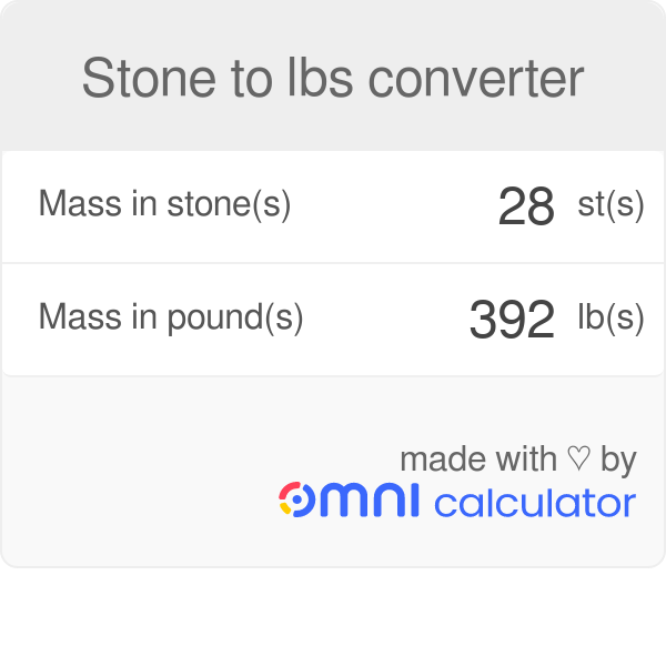 10.10 stone in pounds