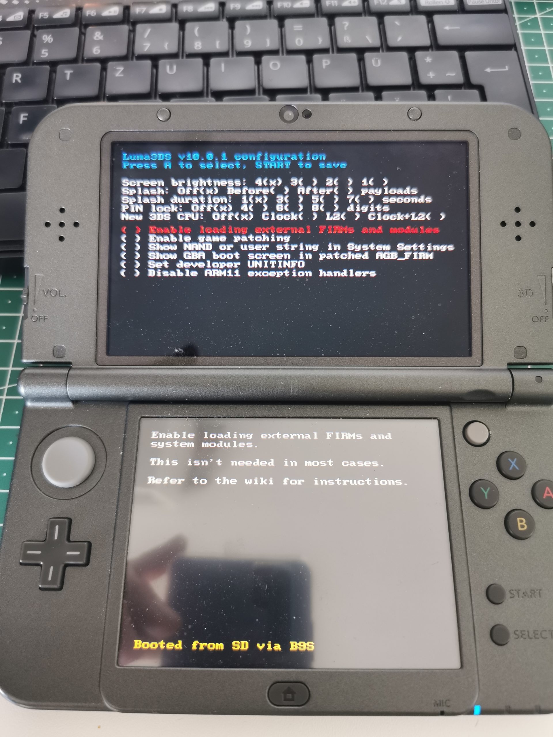 3ds custom firmware