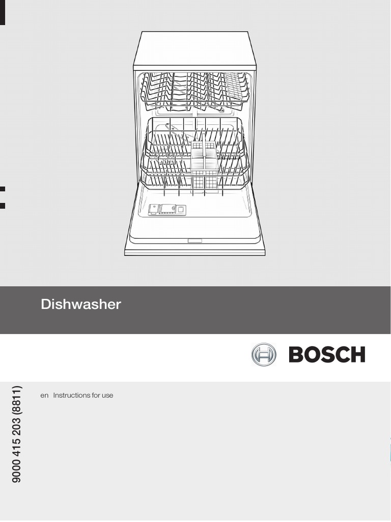 bosch dishwasher maintenance manual