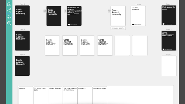 online cards against