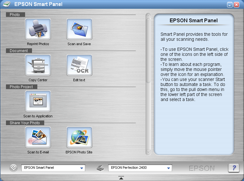 epson smart panel setup