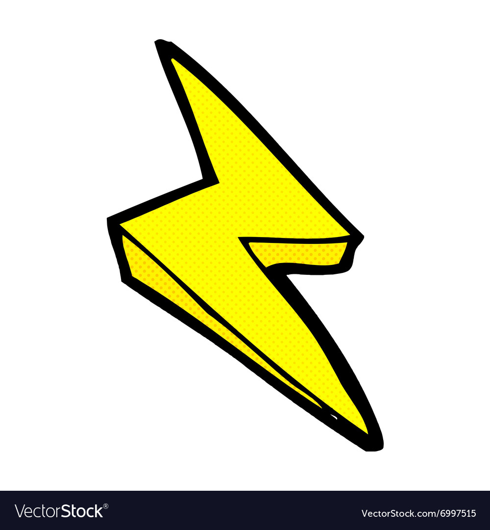 cartoon lightning bolt