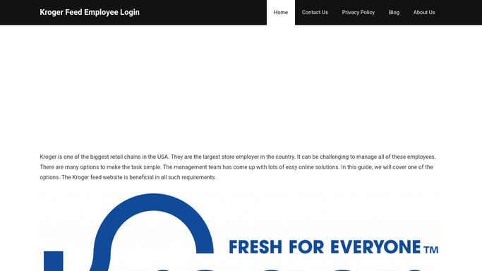 kroger feed employee login