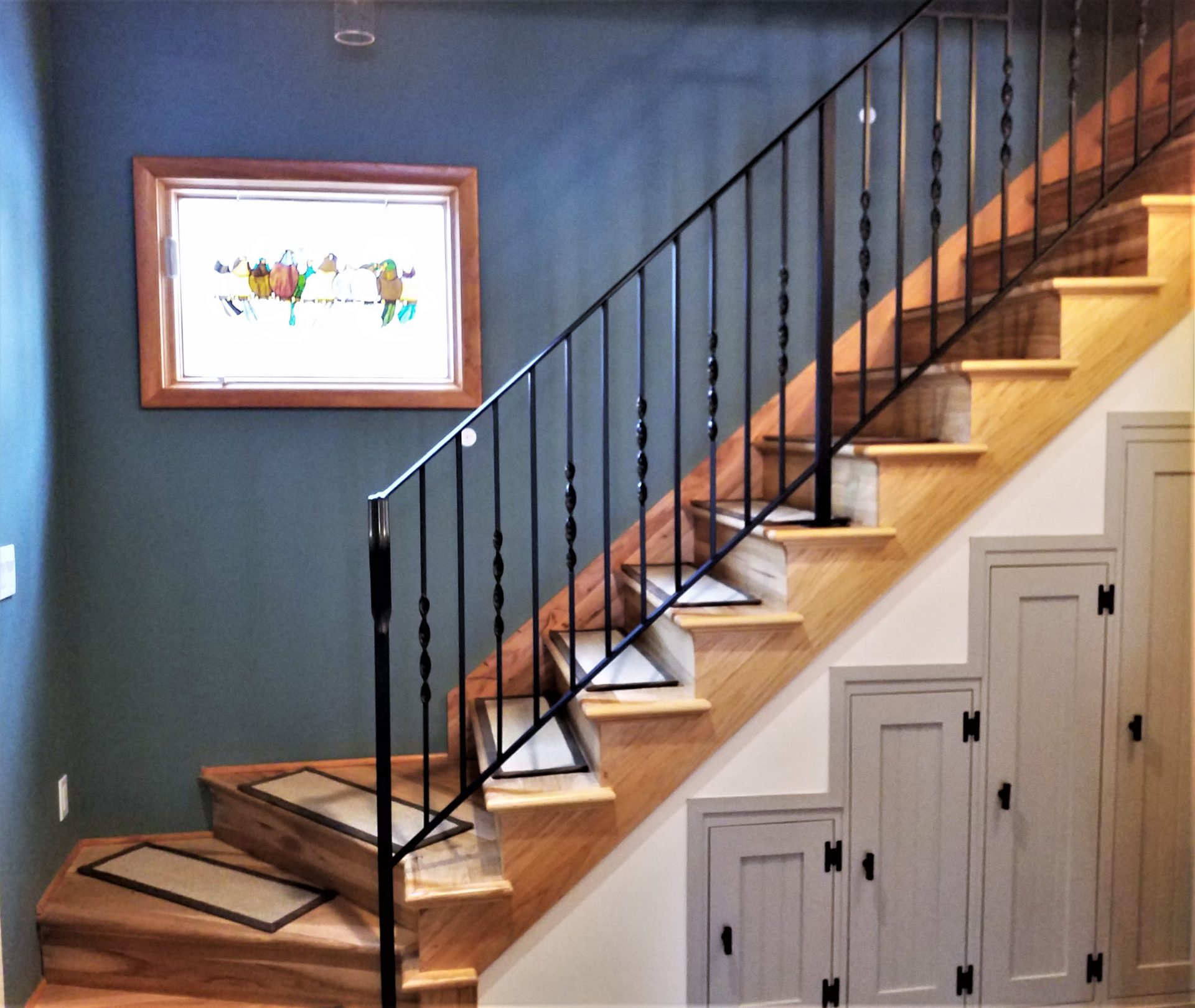 wrought iron stair handrail