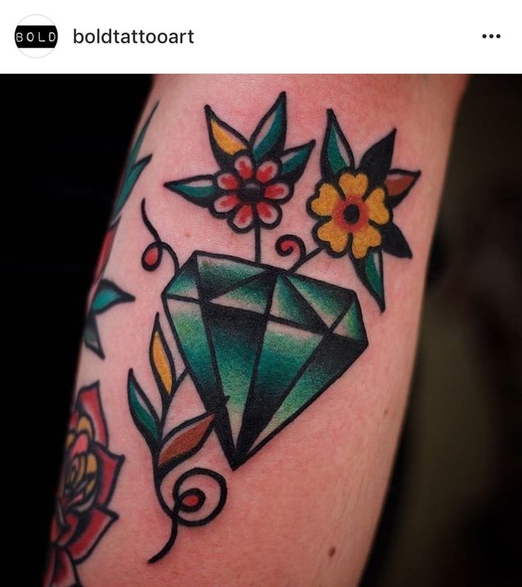 traditional gem tattoo