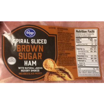 kroger spiral sliced ham cooking instructions