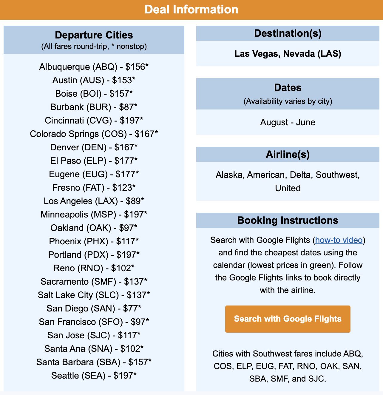 cheap flights to vegas