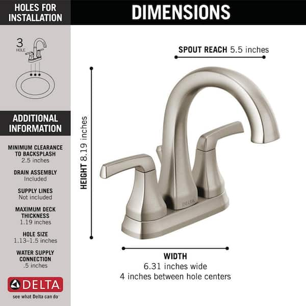 4 inch centerset faucet