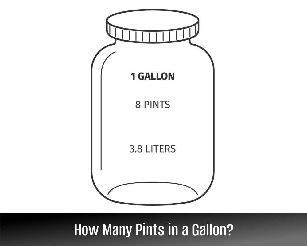 how many pints in 11 gallons