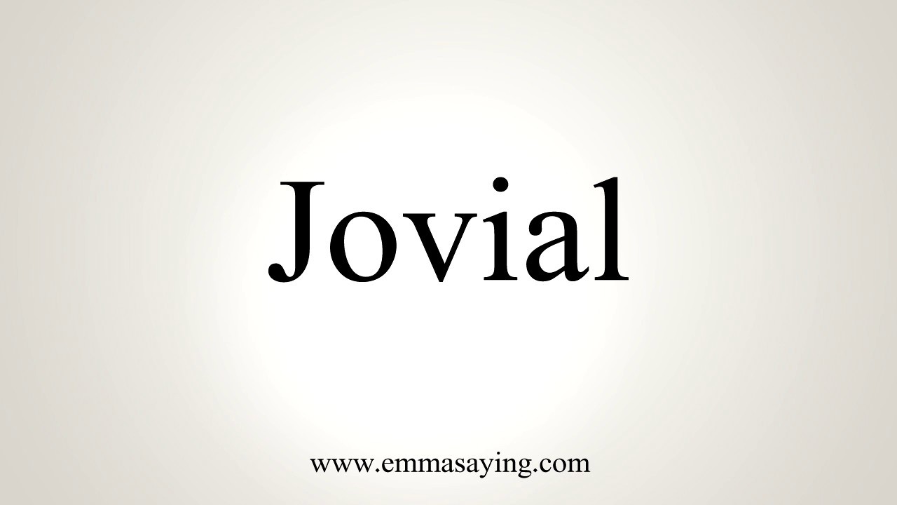 jovial pronunciation