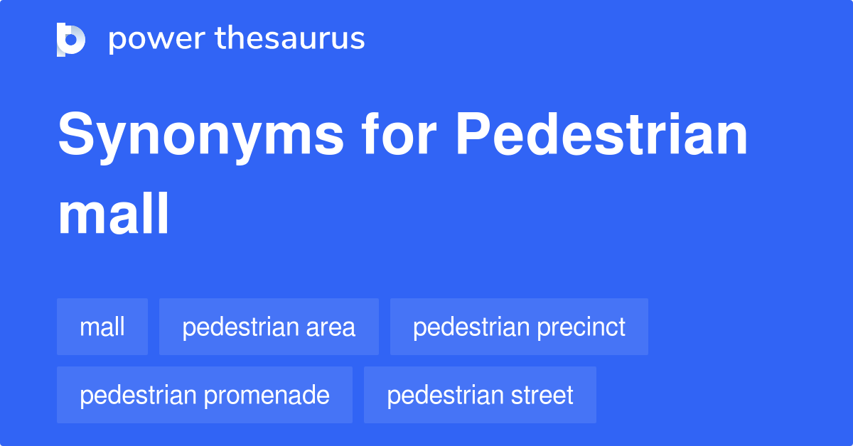 pedestrian synonym