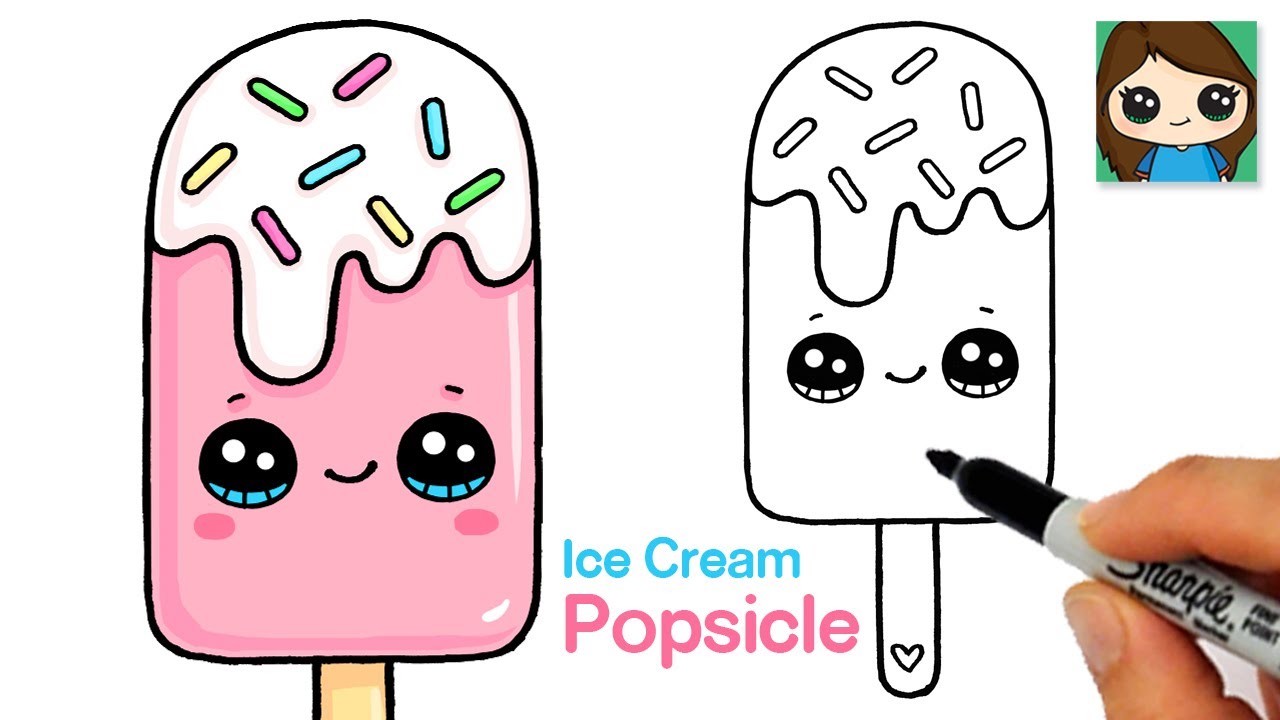 how to draw ice cream easy