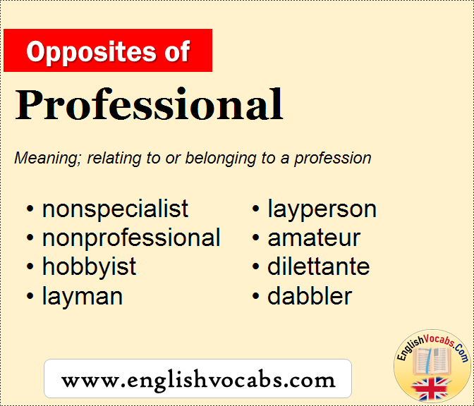 antonyms professional