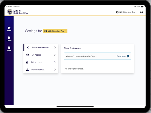 nalc provider portal