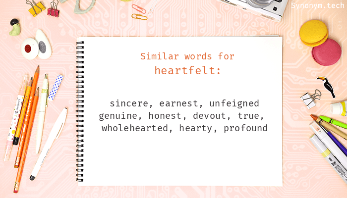 another word for heartfelt