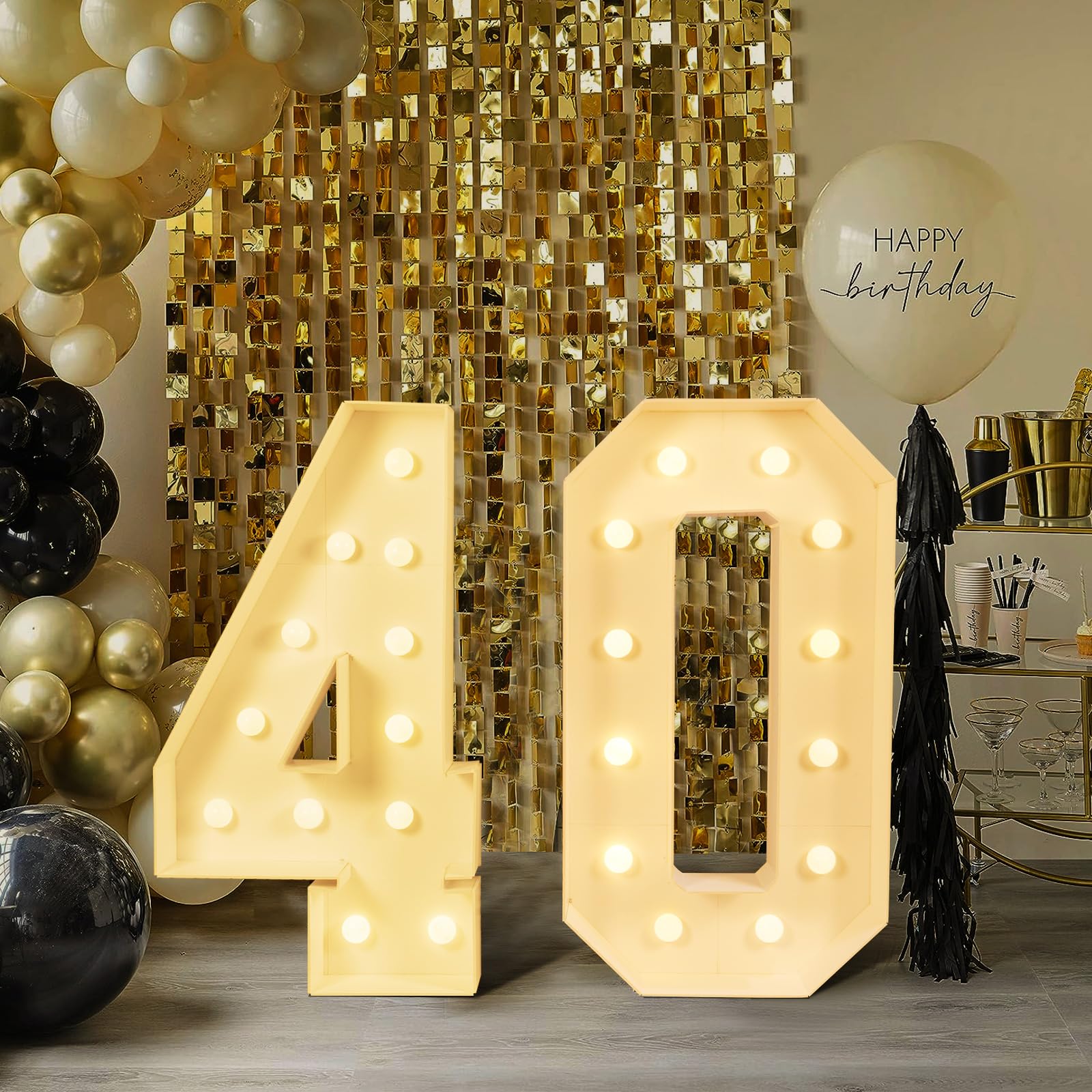 40th birthday decor