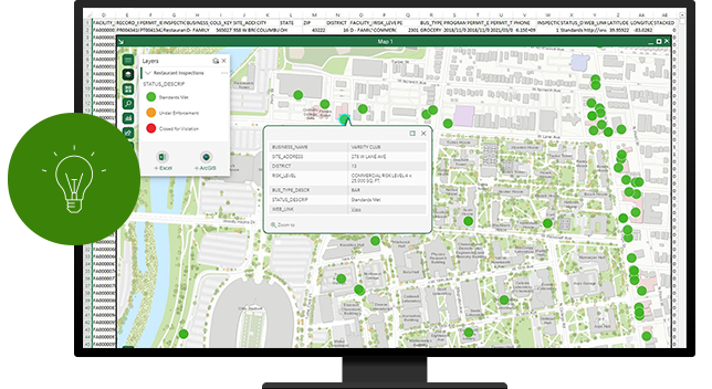 esri maps for excel