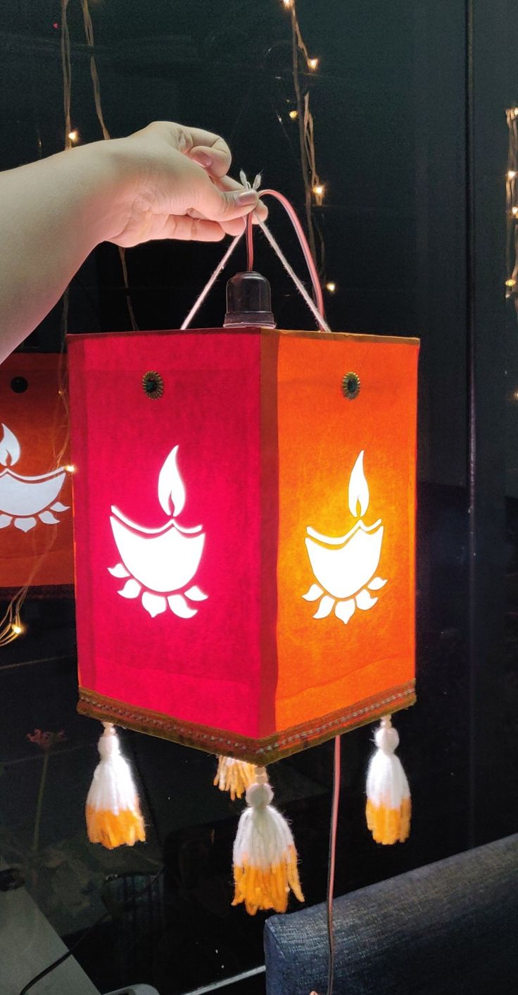 handmade diwali lantern