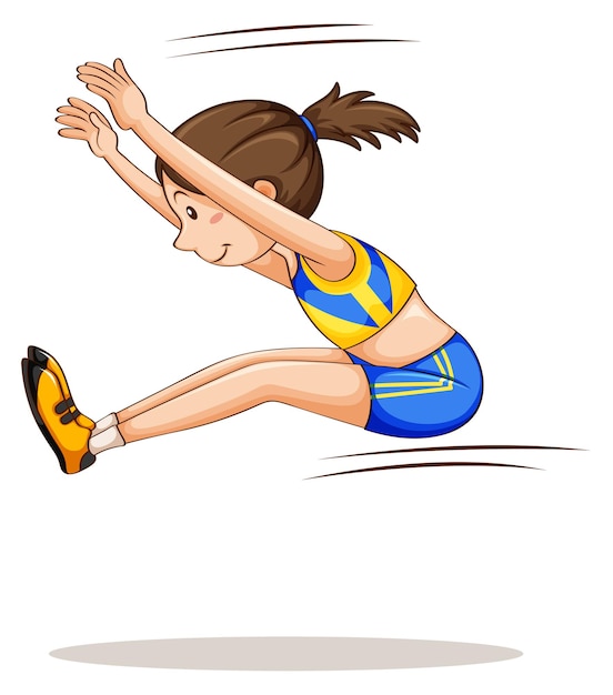 long jump clipart