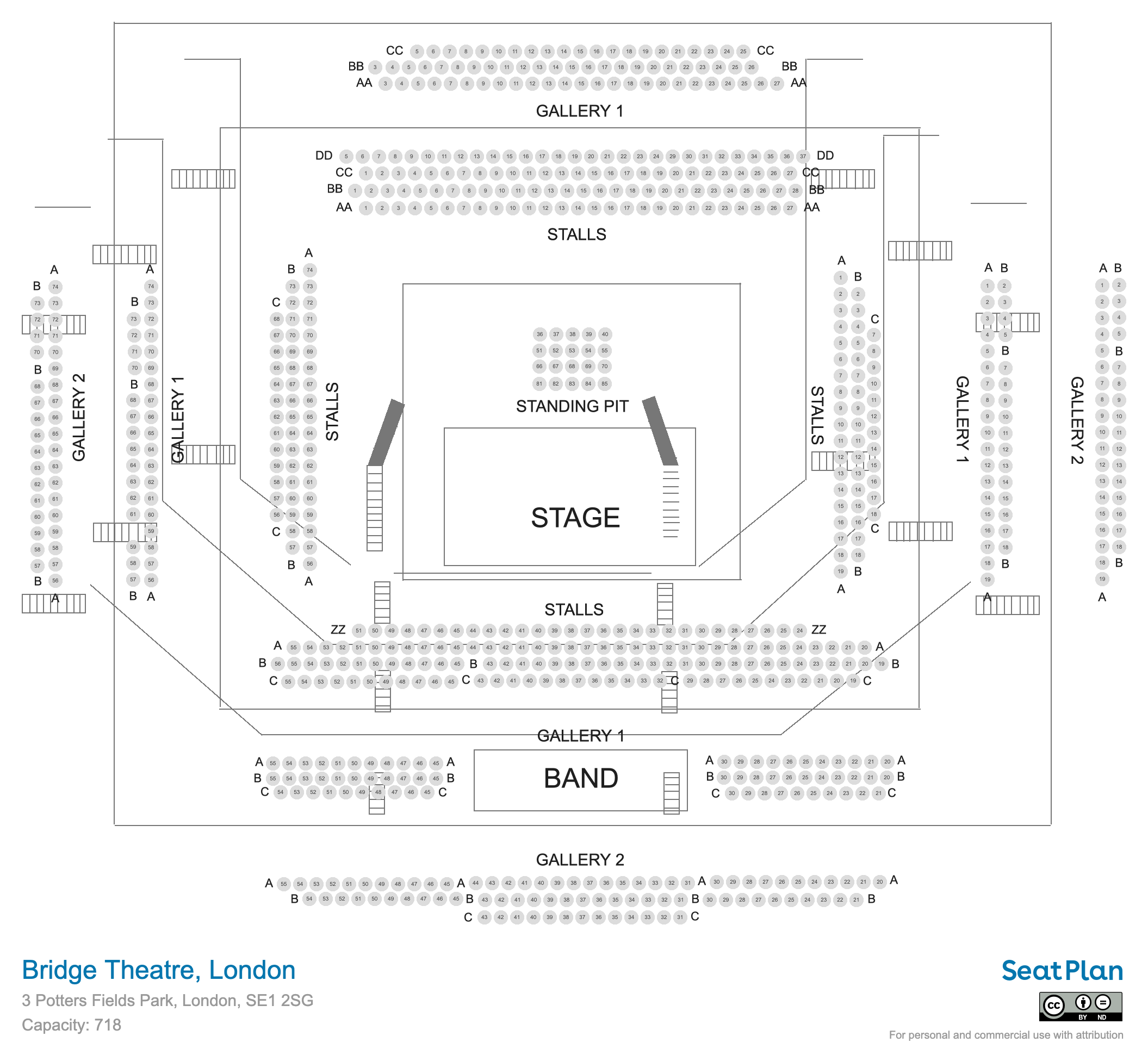 guys and dolls bridge theatre seating plan