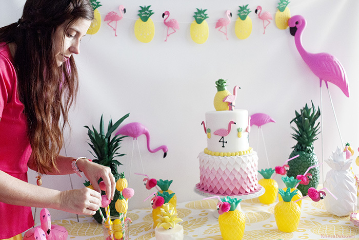 flamingo and pineapple party ideas