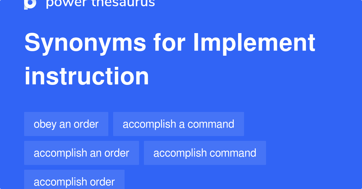 synonym for implement