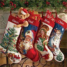 personalized needlepoint christmas stockings