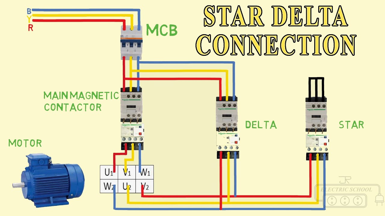 3 phase star delta motor connection diagram pdf