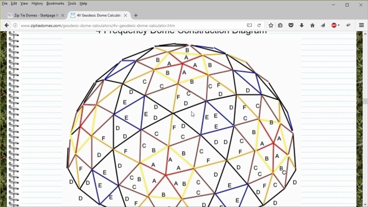 geodesic dome calculator