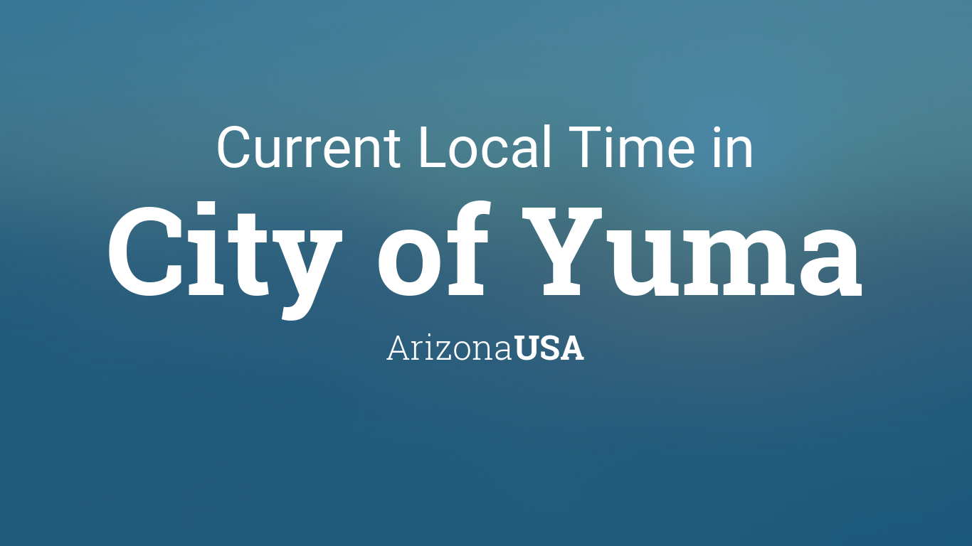 time in yuma az