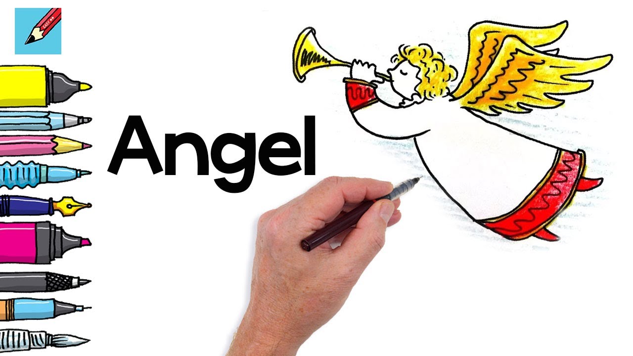 draw a christmas angel