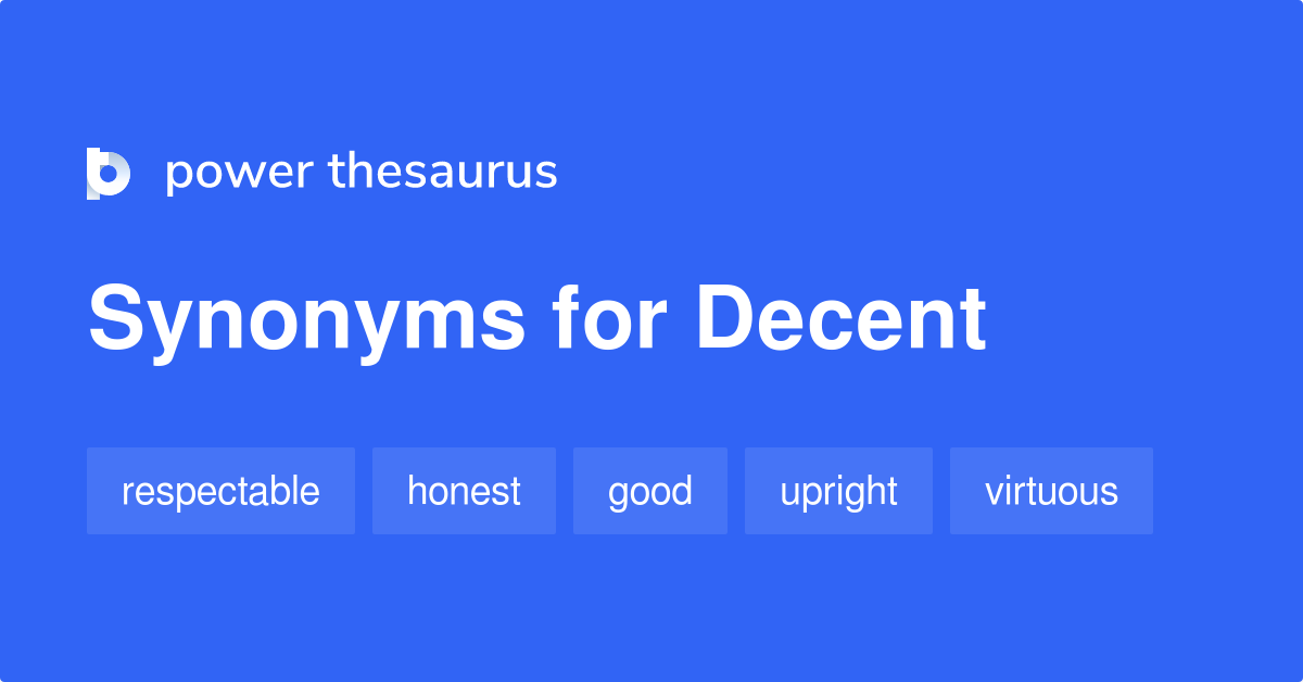 decent thesaurus