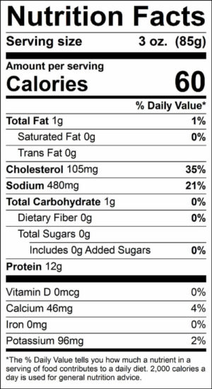 calories in shrimp