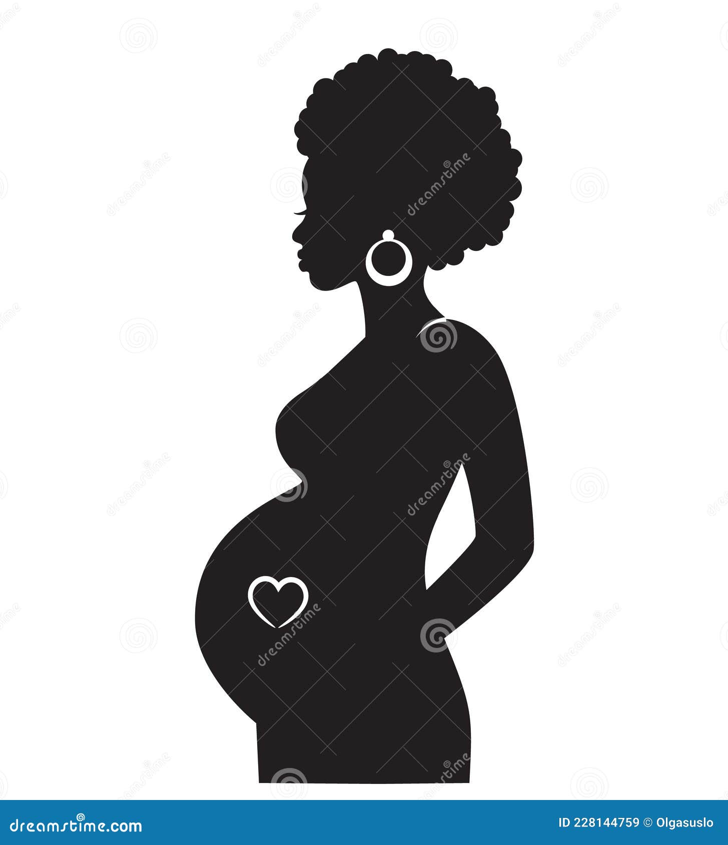 pregnant lady silhouette