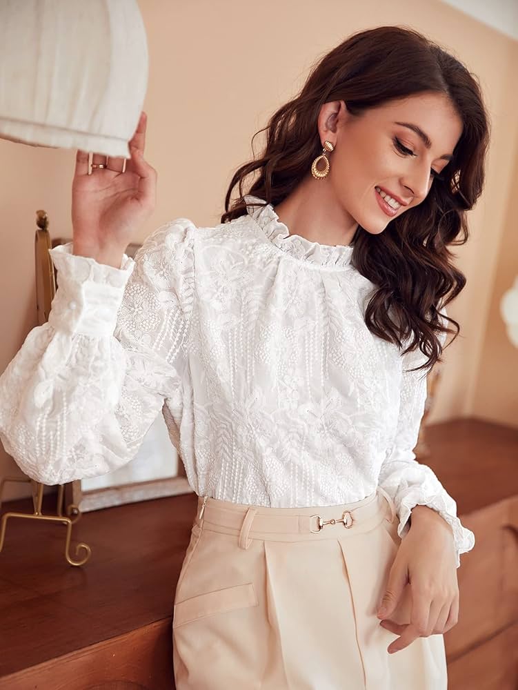 white blouse amazon