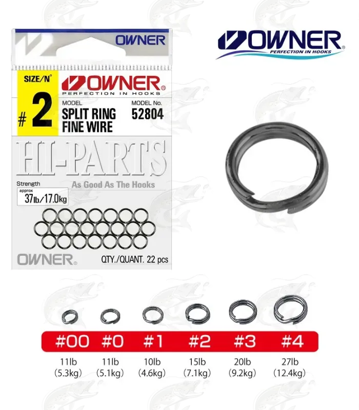 owner split ring size chart