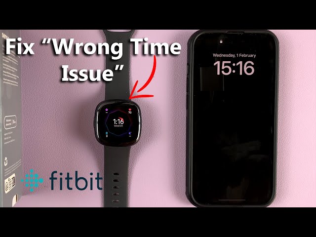 fitbit displaying wrong time