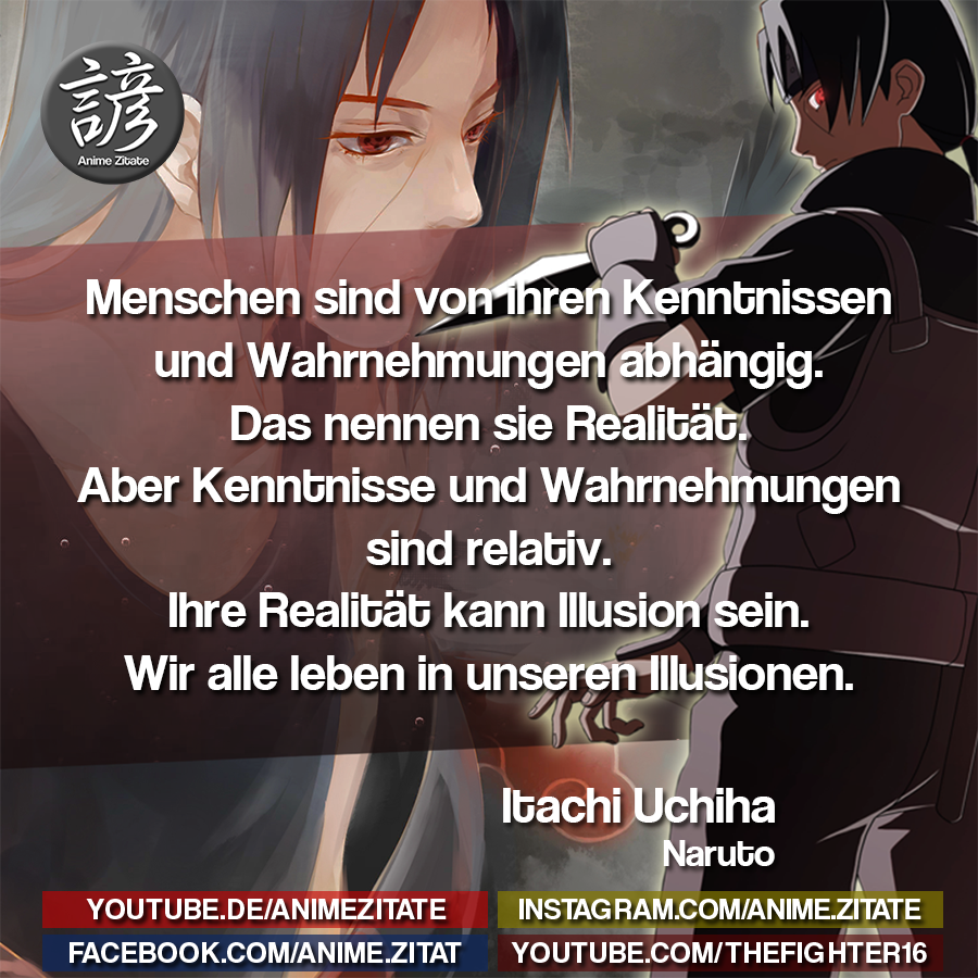 itachi uchiha zitate