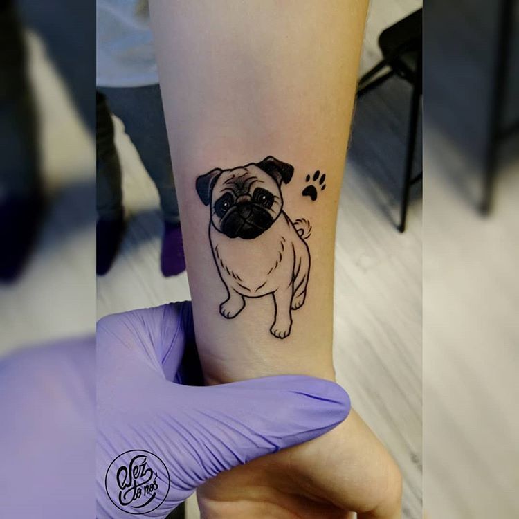 pug tattoo