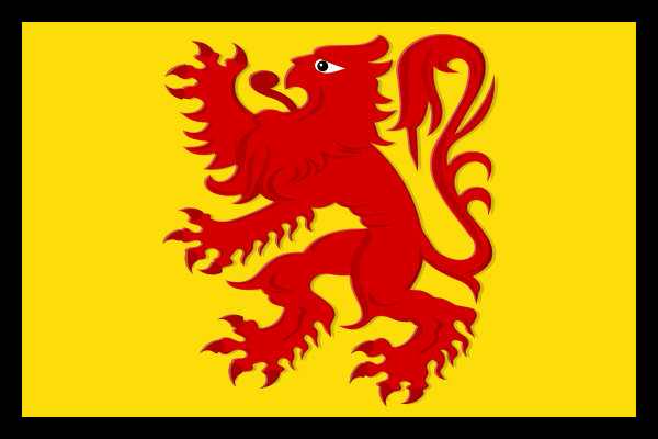 yellow red lion flag