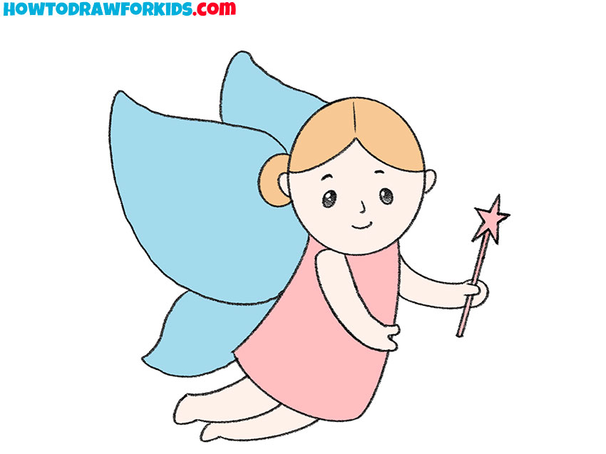 easy cute fairy drawing