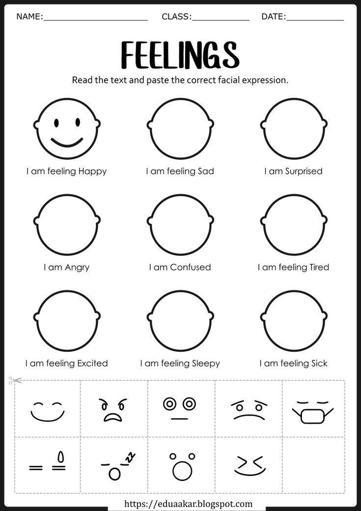 feelings worksheet