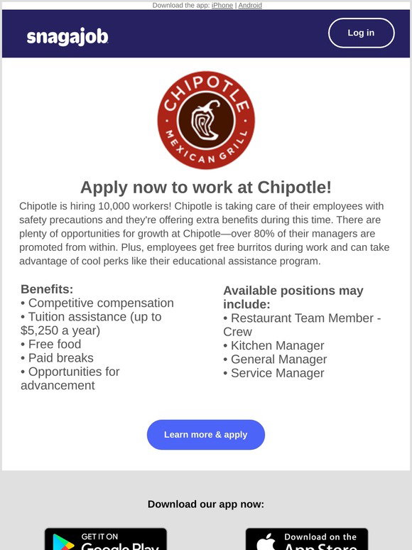 chipotle application
