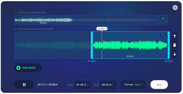 cut and merge songs online