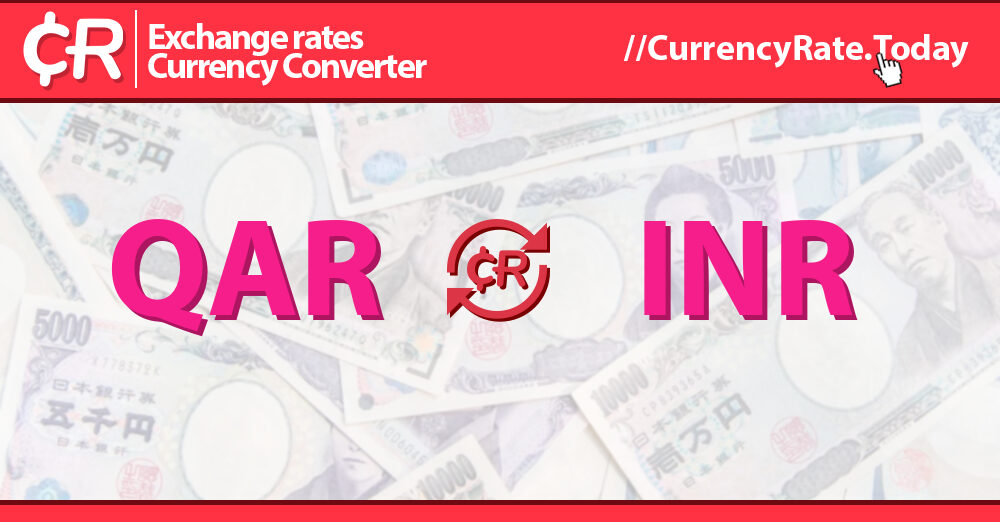 qatari riyal to indian money rate today