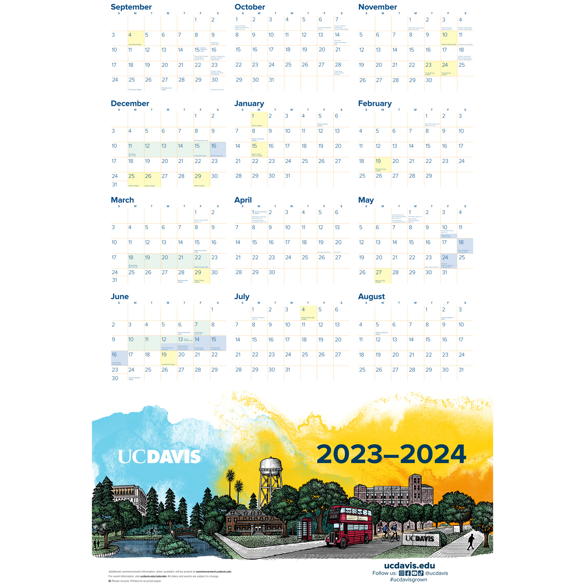 uc davis calendar