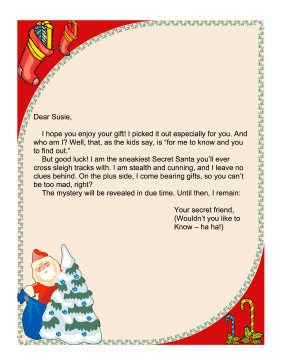 secret santa text generator