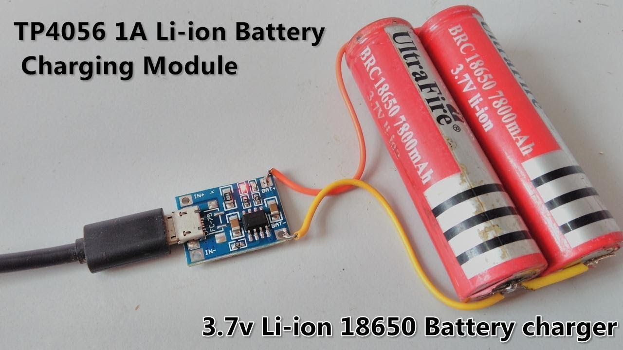 3.7 volt battery charger module